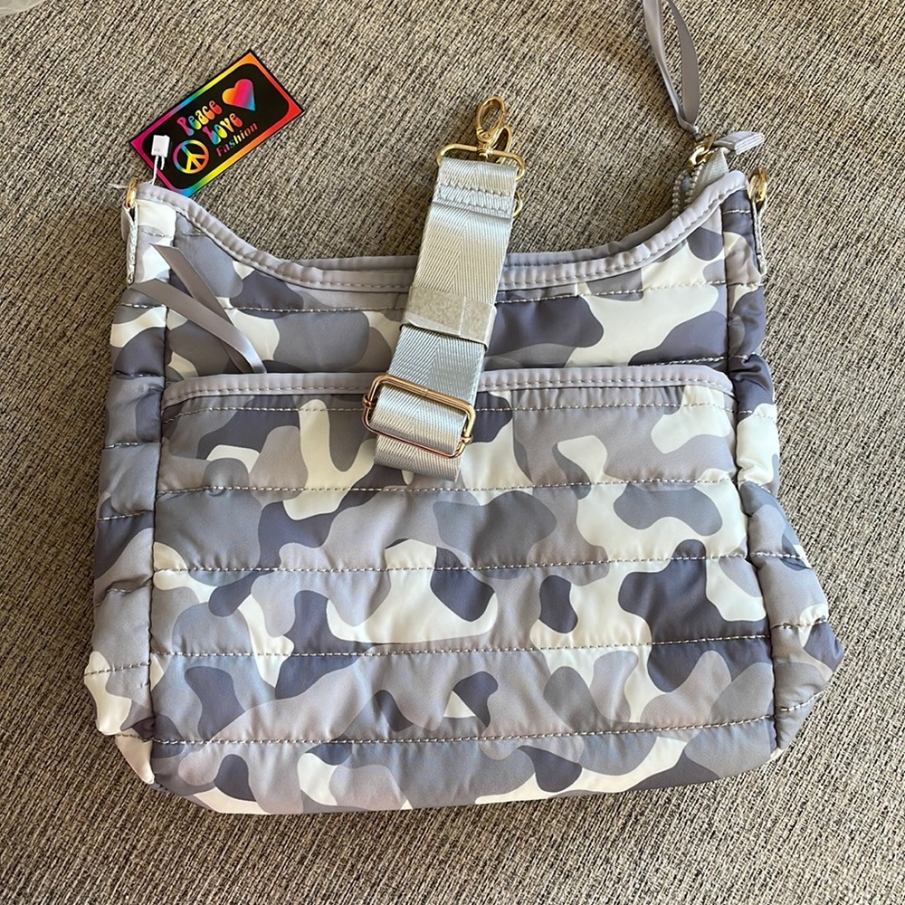 Camo Grey Crossbody